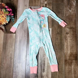 Kids Headquarters Blue Tie Dye Onesie Embroidered Sea Animals Toddler Girl Sz 2T
